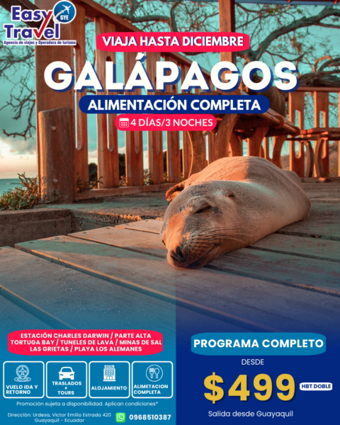 Programa Completo a Galápagos 4 Días
