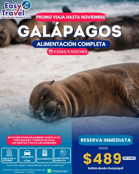 Programa Completo a Galápagos 4 Días